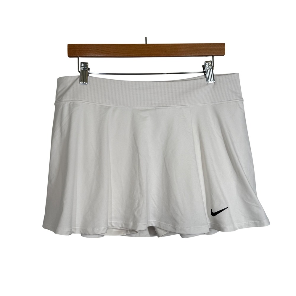 Nike Dri-FIT White‎ Tennis Skirt Skort Athletic Activewear Womens Size XL Golf